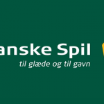Danske Spils logo og slogan på grøn baggrund