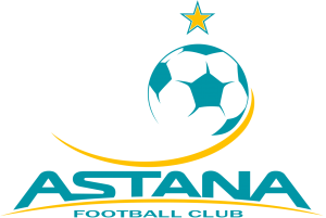 Det officielle logo for fodboldklubben FC Astana, der møder FC Midtjylland i Champions League-kvalifikationen