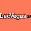 LeoVegas sports logo på orange baggrund