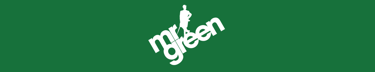 Bookmakeren Mr. Greens officielle logo på grøn baggrund
