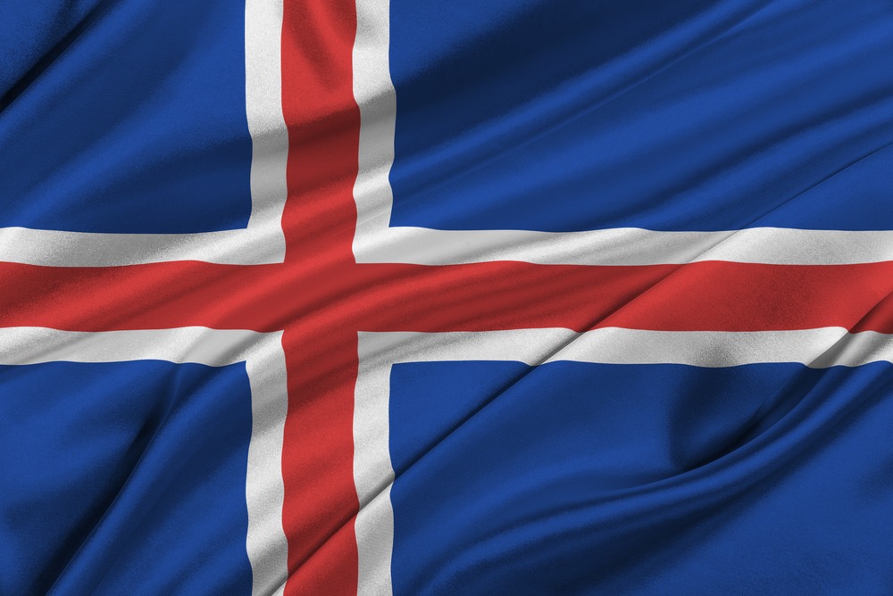 Det islandske flag VM i fodbold 2018