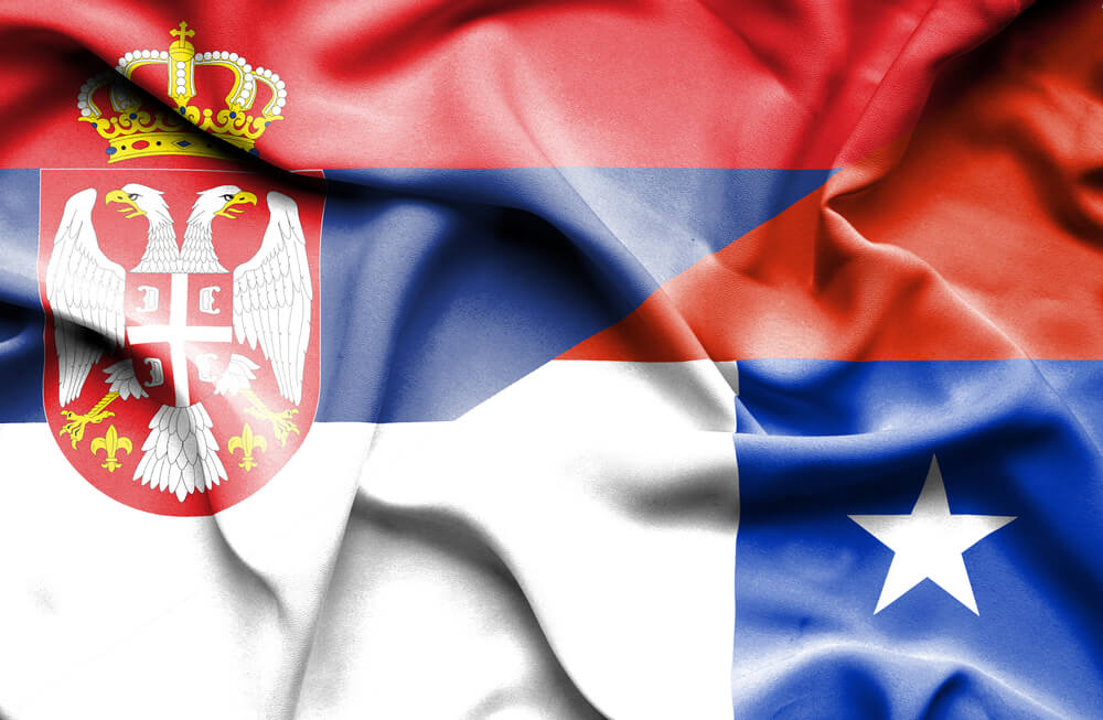 Serbisk og chilensk flag