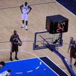 Basketball-spilleren LeBron James i kamp for NBA-holdet Cleveland Cavaliers