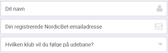 Screenshot fra Nordicbet, der viser, hvordan spillerne deltager i en konkurrence om sæsonkort, gratis udebanebilletter og en tur til Old Trafford