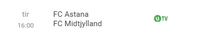 Screenshot fra Unibet.dk, der viser, at Champions League-kampen mellem Astana og FC Midtjylland kan livestreames gratis.