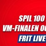 Bookmakertilbud fra Danske Spil, hvor spillerne kan få et 100 kr. frit live spil på VM-finalen ved at oddse 100 kroner før kampstart