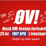 Bookmakertilbud fra Danske Spil, hvor alle spillere kan få 25 kroner frit spil gratis