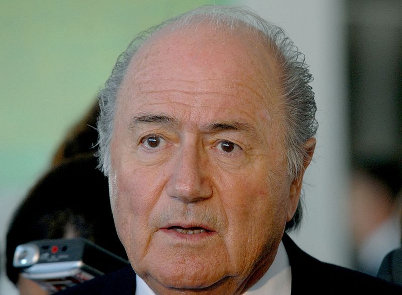 Den tidligere FIFA-præsident Sepp Blatter under et besøg i Brasilien i 2009
