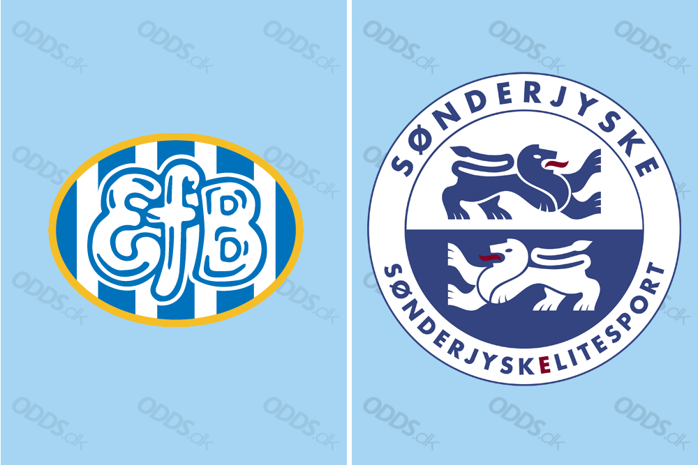 Officielle logoer for Esbjerg fB og SønderjyskE