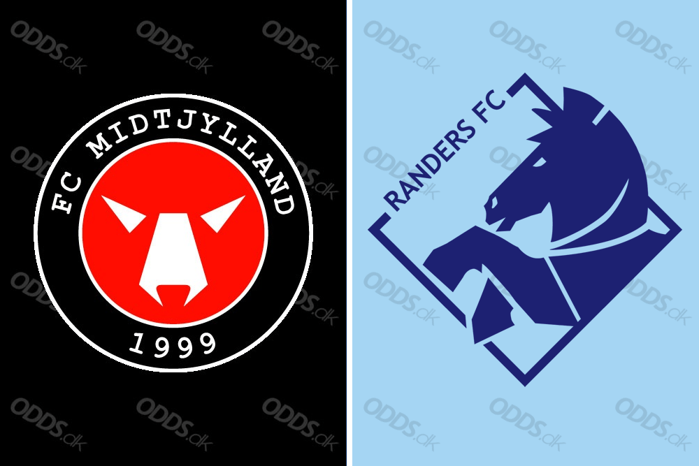 Officielle logoer for FC Midtjylland og Randers FC