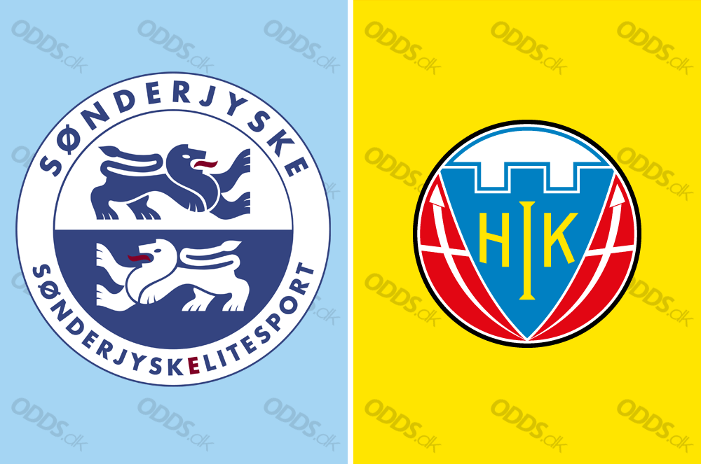 Officielle logoer for SønderjyskE og Hobro IK