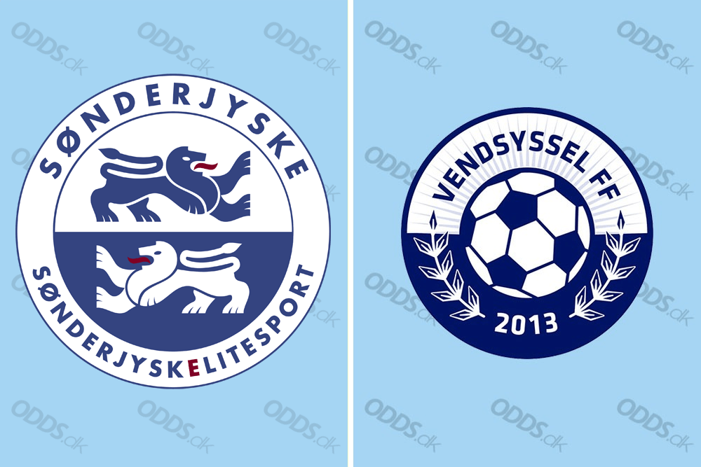 Officielle logoer for SønderjyskE og Vendsyssel FF