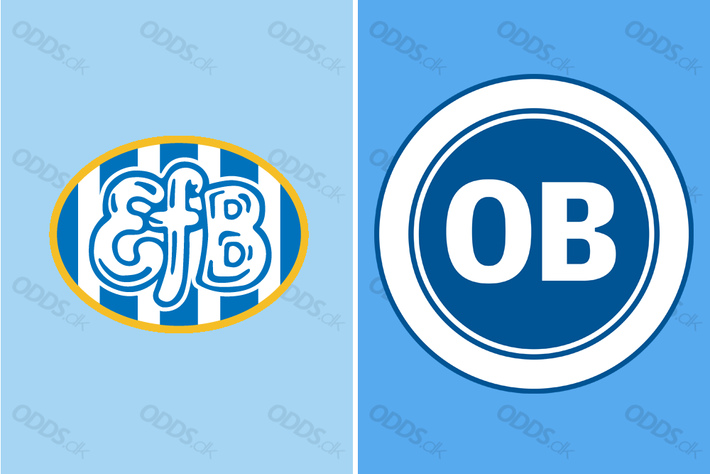Officielle logoer for Esbjerg fB og OB
