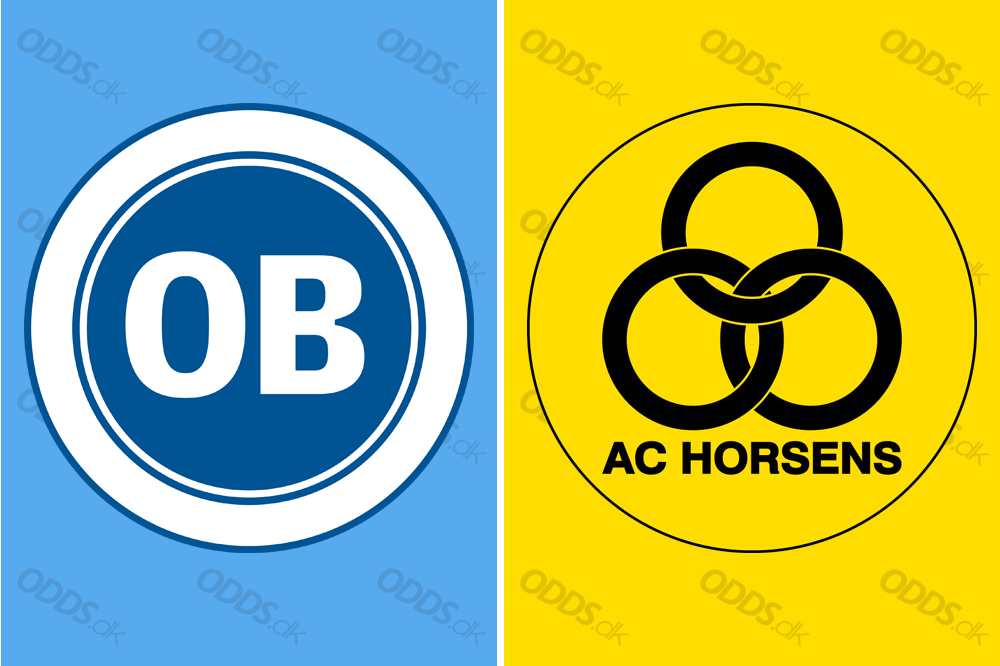 Officielle logoer for OB og AC Horsens