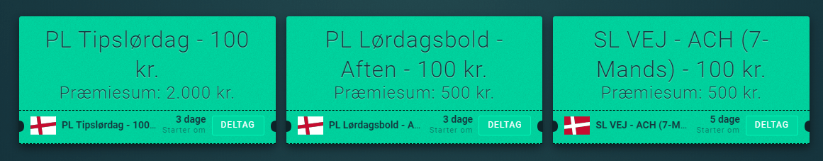 Eksempel på de mange turneringer hos Lynholdet.dk