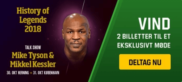 Vind super VIP-billetter til et talkshow med Tyson og Kessler hos Unibet