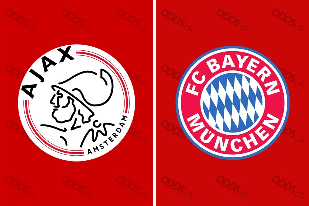 Officielle klubloger for Ajax Amsterdam og Bayern München