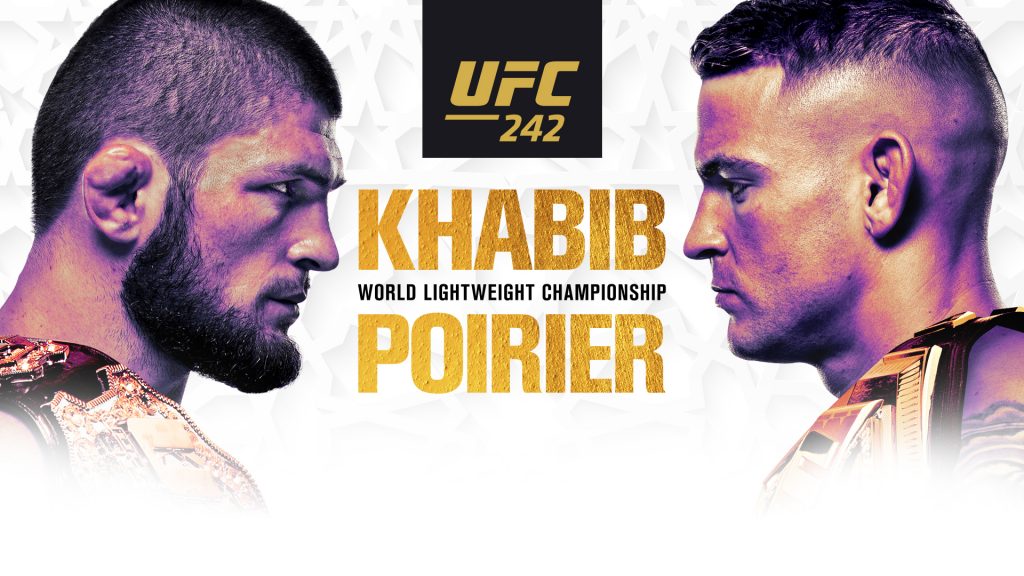 Khabib vs Poirier fra UFC 242, der afholdes i Abu Dhabi