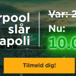 oddsboost på Napoli Liverpool fra Mr Green