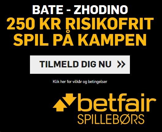 Betfair campaign for BATE Borisov-Torpedo Zhodino