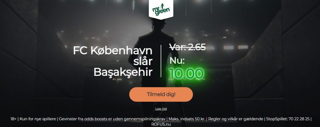 Mr Green-kampagne for FCK-Istanbul Basaksehir