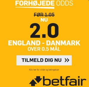 Betfair campaign for England - Denmark