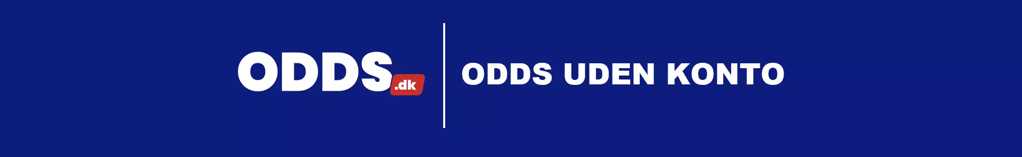 Odds uden konto banner