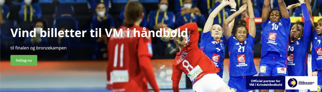 Konkurrence på betsson om at vinde billetter til finalen i VM i Kvindehåndbold