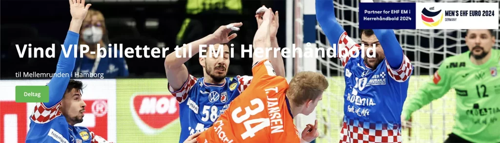 EM Håndbold 2024 - betsson konkurrence deltag banner - Hamborg