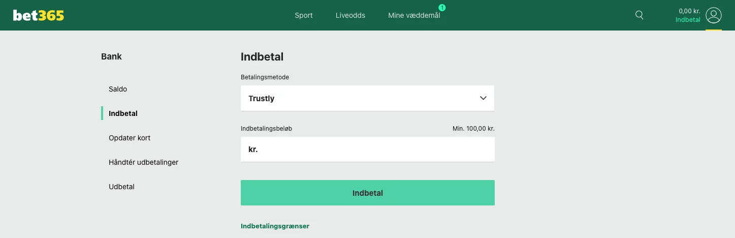 bet365 indbetaling