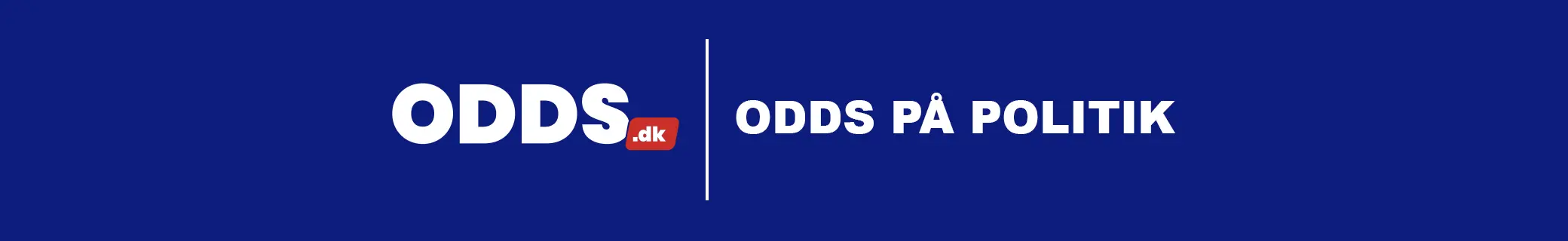 Banner med teksten "Odds på politik"
