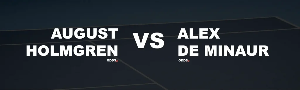 Optakt: August Holmgren vs. Alex De Minaur (5. juli 2025)