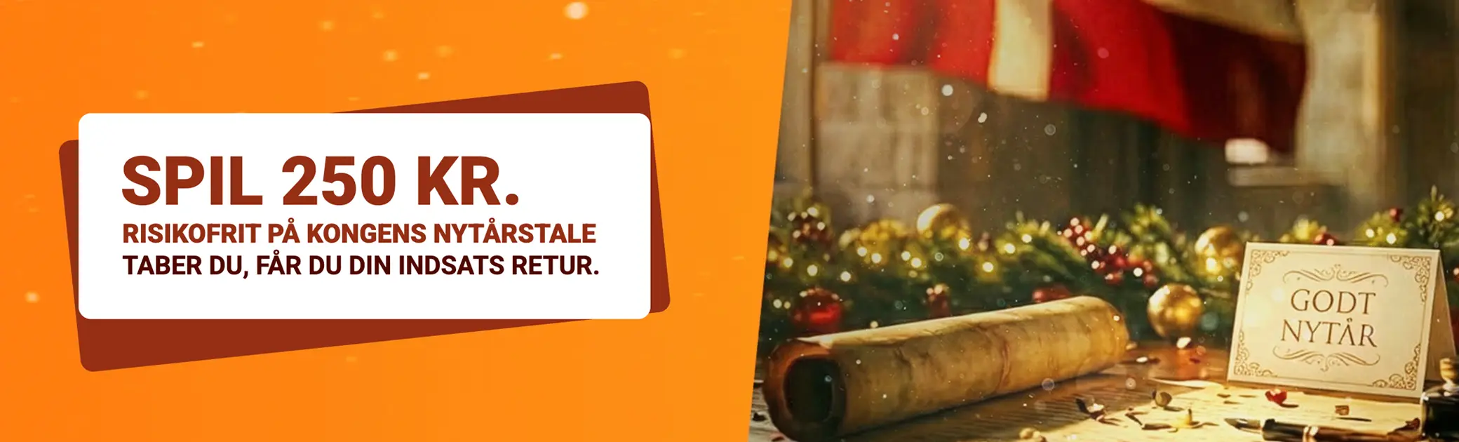 LeoVegas risikofrit spil Kongens Nytårstale