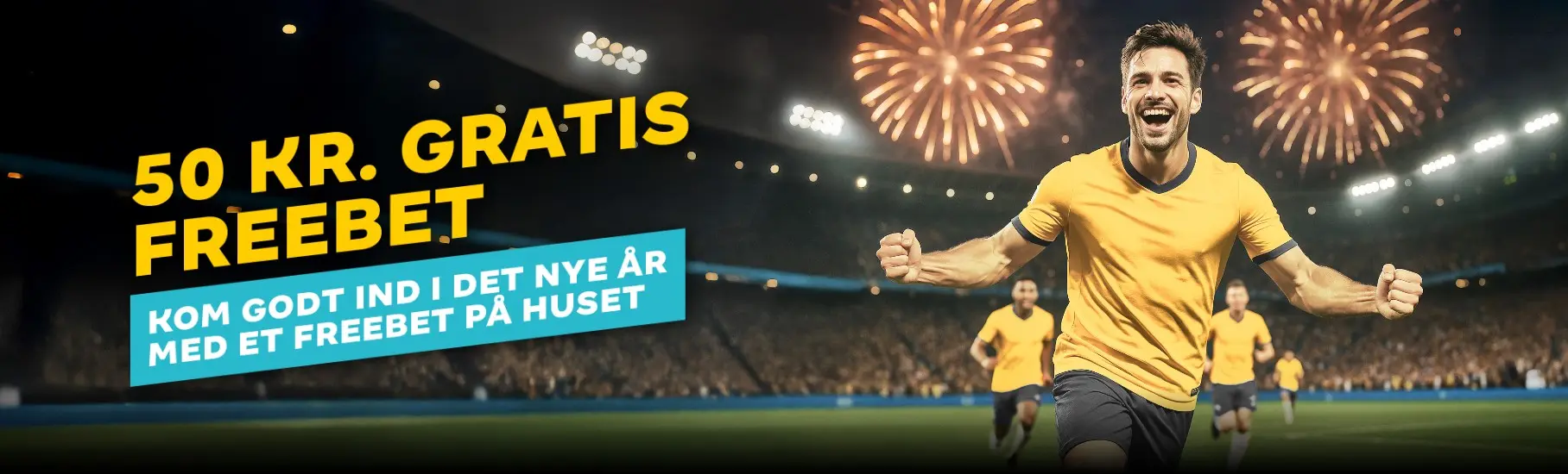 Banner fra Cashpoint med teksten: 50 kr. gratis freebet - Kom godt ind i det nye år med et freebet på huset