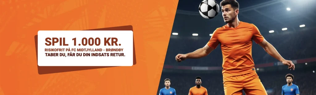 LeoVegas risikofrit spil på FC Midtjylland - Brøndby